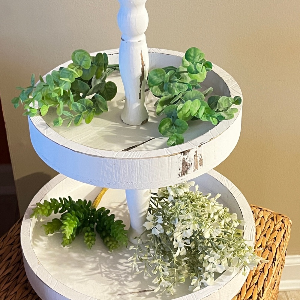 Tiered Tray Greenery